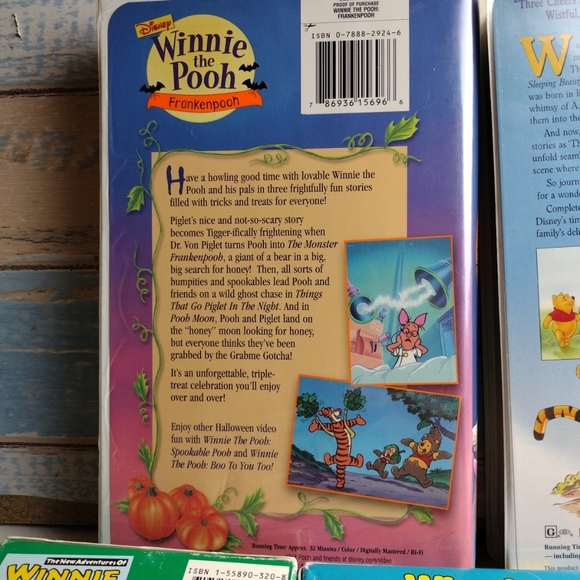 Disney Winnie The Pooh VHS Tapes Lot of 7 Movies Tapes The many adventures - Picture 5 of 11